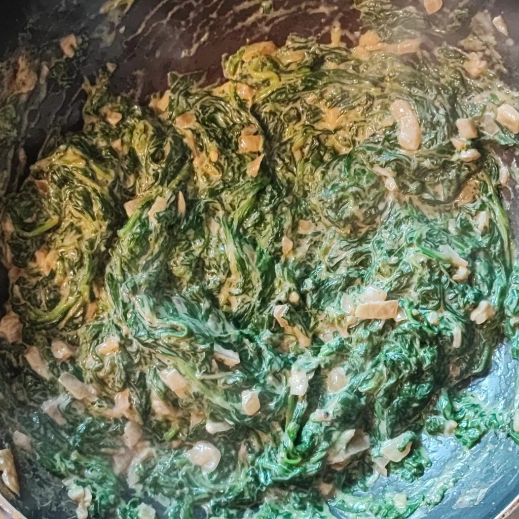 healthy creamed spinach